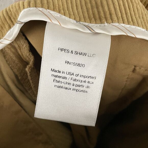 Veronica Beard Womens 4 Diva Khaki Corduroy Pant High Rise Wide Leg Crop Pant - Picture 6 of 7